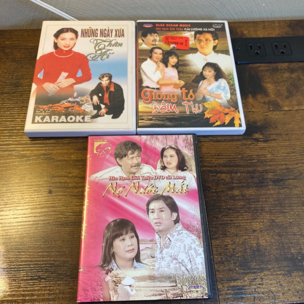 Vietnamese DVD Lot 3 Cai Luong Folk Opera Karaoke Musical Music Nhung Ngay Xua